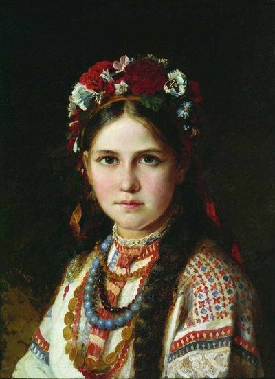 Ukrainietė mergina (Nikolajus Račkovas, XIX a.)