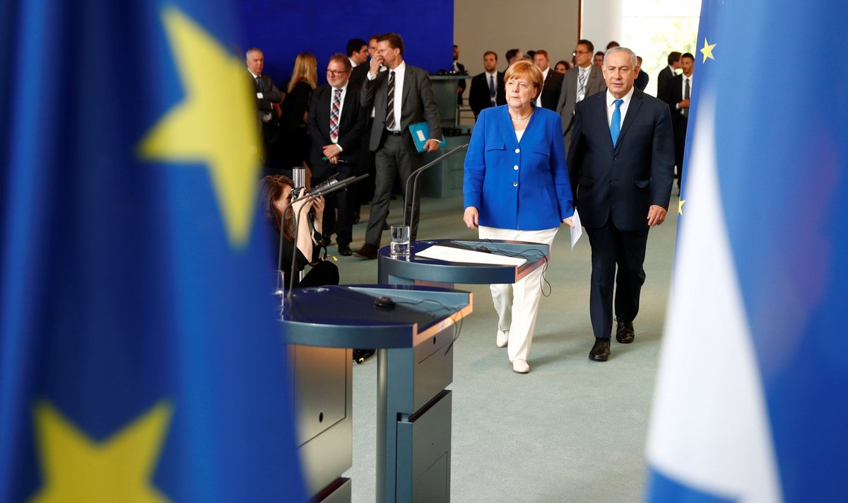 Angela Merkel, Benjaminas Netanyahu