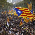 Pusė milijono protestuotojų Barselonoje reikalauja paleisti separatistus