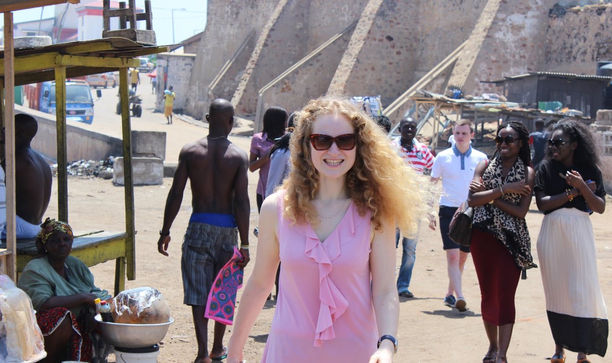 Lithuanian student Monika Povilėnaitė got a fascinating look at life in the West African state of Ghana