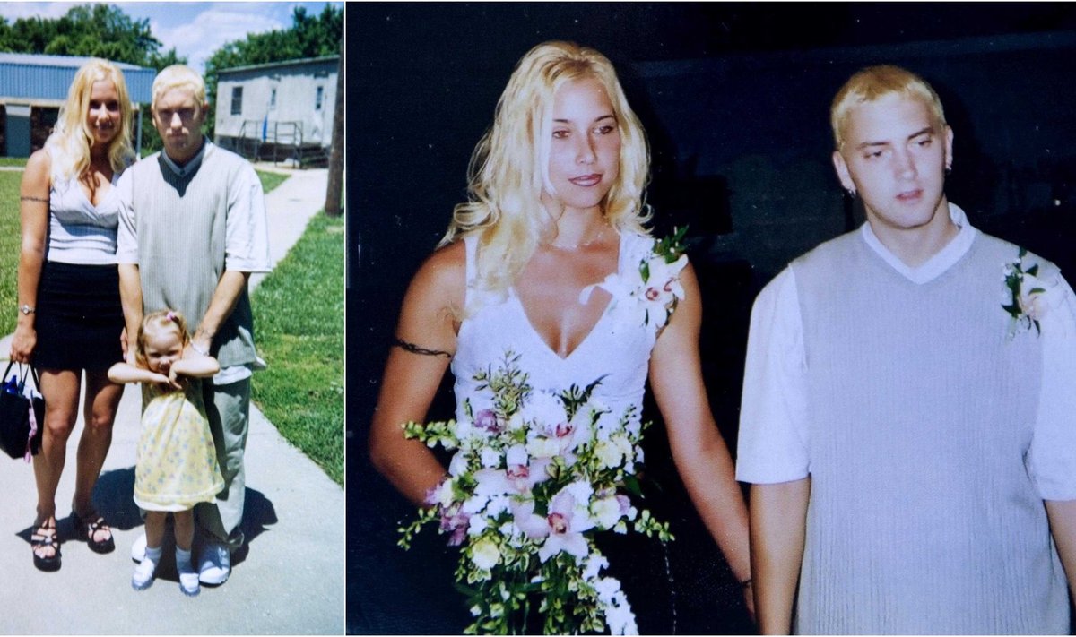 Eminemas ir jo žmona Kim Scott