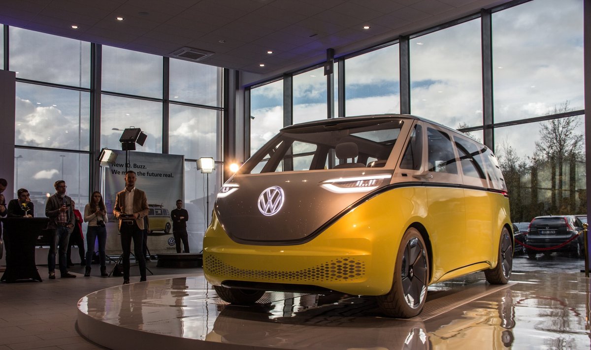 "Volkswagen" pristatė naują atstovybę Taline ir "ID Buzz" koncepcinį automobilį. Aivaro Grigelevičiaus nuotr.