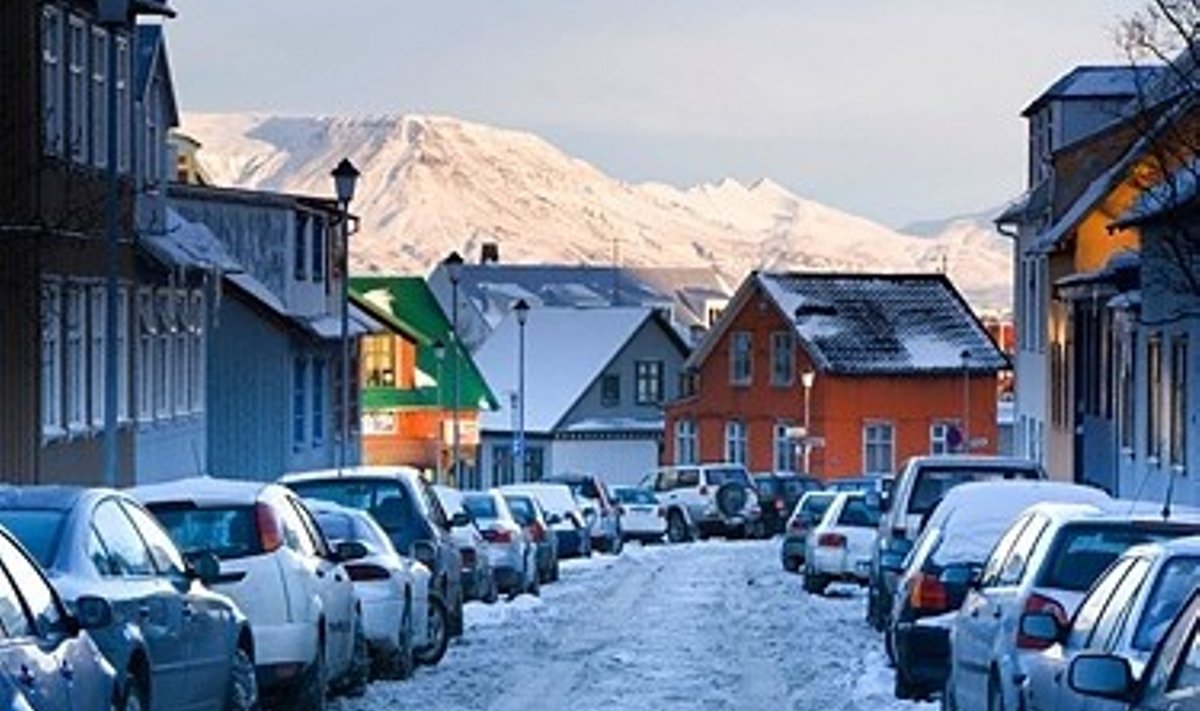 Islandija, žiema, Reikjavikas