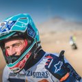 Arūnas Gelažninkas išbandė naujausią Dakaro ralio organizatorių idėją, kaip apsaugoti motociklininkus