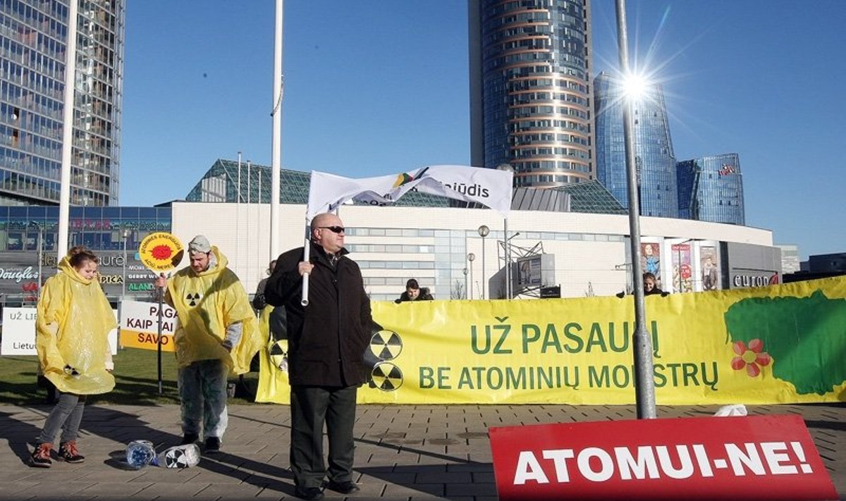 Lietuvos žaliųjų judėjimo piketas "Atomui - ne"