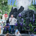 Vilniaus širdyje tradiciškai dėkojama Islandijai: gatvėje išdygo ugnikalnis
