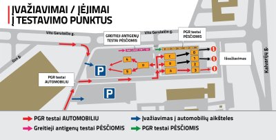 Vilniaus testavimo punkto žemėlapis