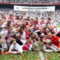„Ajax“ futbolininkai trečius metus iš eilės tapo Olandijos čempionais