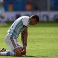 Argentinietis A. Di Maria dėl traumos pusfinalio rungtynių su olandais nežais