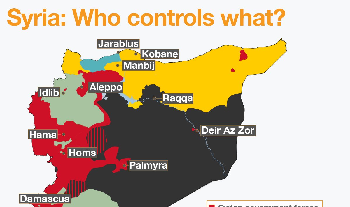 Sirijos žemėlapis, 2017 m. gegužė
