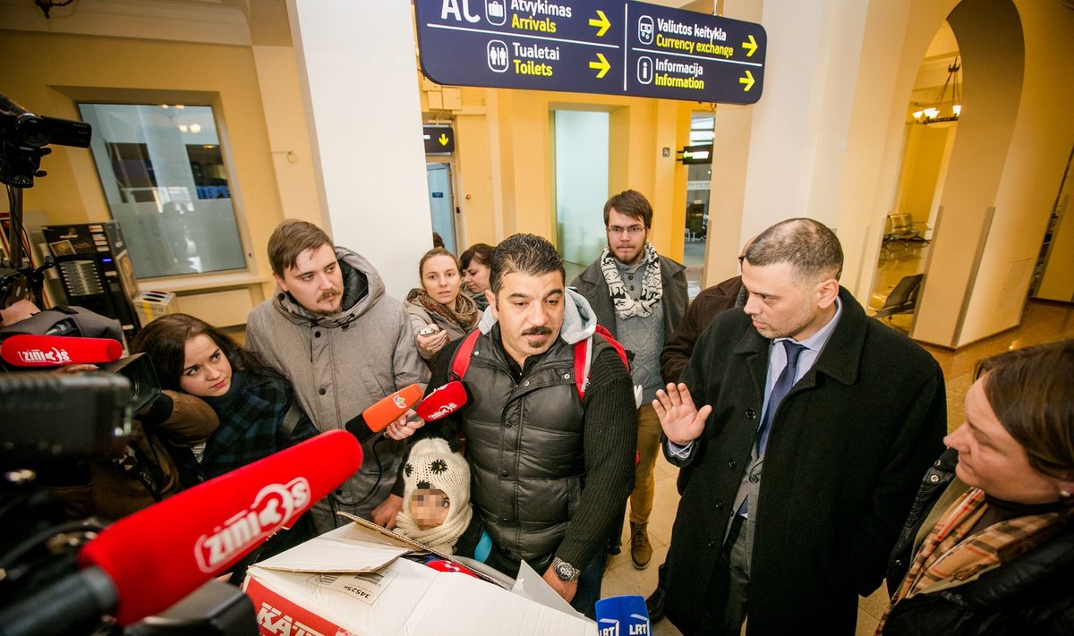 The first Iraqi refugee family arrived in Lithuania last December