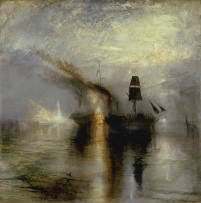 JMW Turner, Taika – laidotuvės jūroje (Peace - Burial at Sea), 1842. Tate. Accepted by the nation as part of the Turner Bequest 1856. 