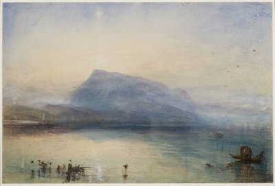 JMW Turner, Mėlynasis Rigi (The Blue Rigi), 1841–1842. Tate. Accepted by the nation as part of the Turner Bequest 1856. 