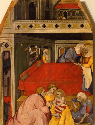 Cennino Cennini, Nekaltosios Mergelės gimimas, 1390-1400. Siena, Pinacoteca Nazionale. 