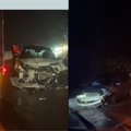 Avarija kelyje Vilnius-Druskininkai: susidūrė 3 automobiliai, sužeisti 3 žmonės