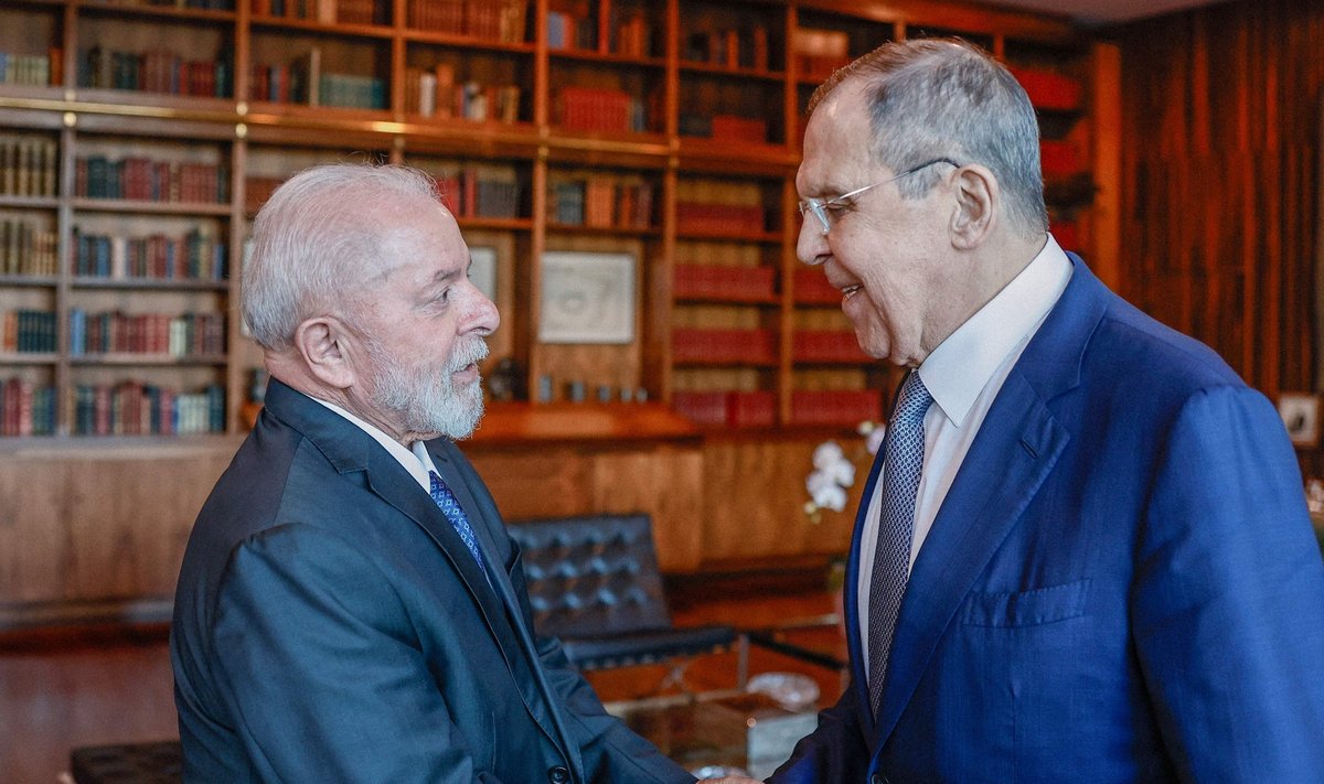 Lavrovas susitiko su Brazilijos prezidentu