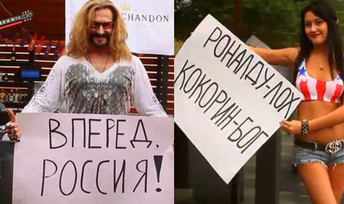 Rusų filmuke prieš rinktinės startą – įžeidimai varžovams ir rusiškoji Conchita