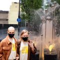 Kaunas palaiko „The Roop“: pagal „Discoteque“ dainą šoka net Laisvės alėjos fontanas