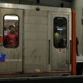 Briuselio metro traukinio elektroninėje švieslentėje buvo atsiradęs užrašas „Boom“