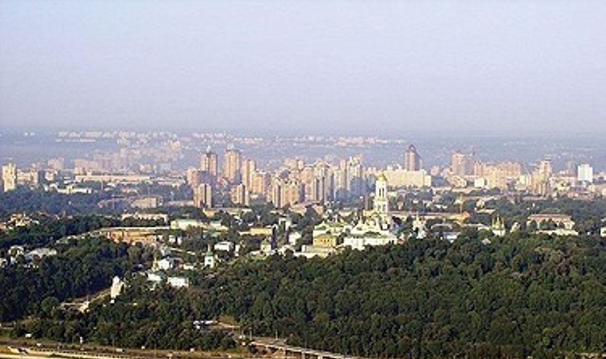Kijevo statybų vaizdai