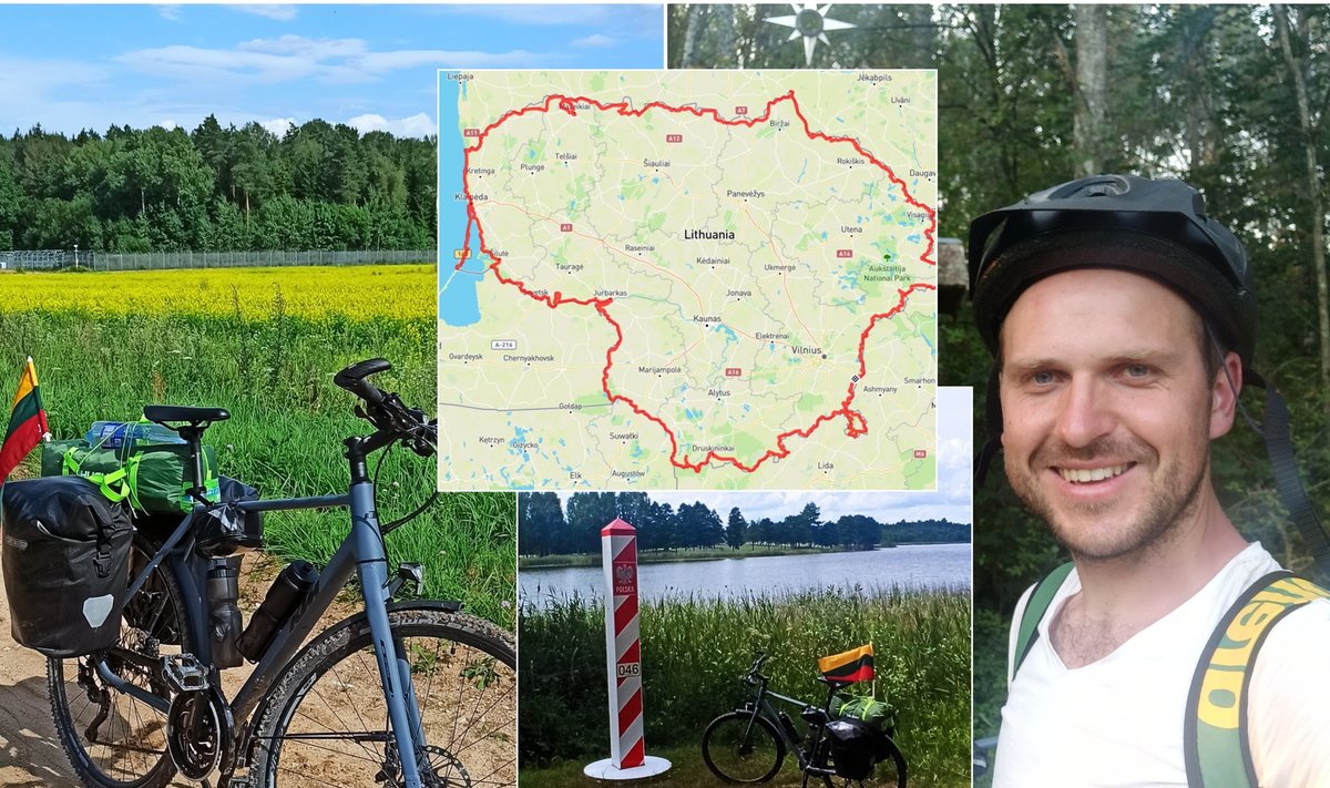 Edvardas Jukna dviračiu apvažiavo Lietuvą