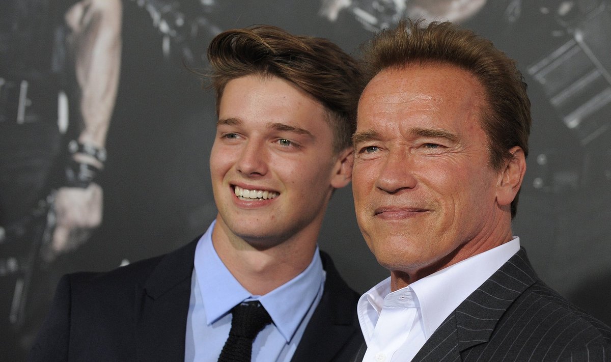 Patrick Schwarzenegger ir Arnold Schwarzenegger