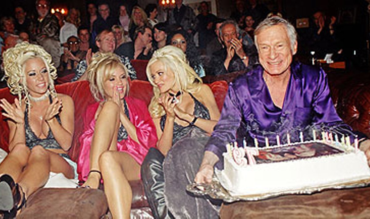 Žurnalo "Playboy" įkūrėjas Hugh Hefneris švenčia savo 79-ąjį gimtadienį.