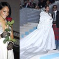 Karališki Rihannos įvaizdžiai mados renginyje – pažiūrėkite, kaip ji pasikeitė per 16 metų
