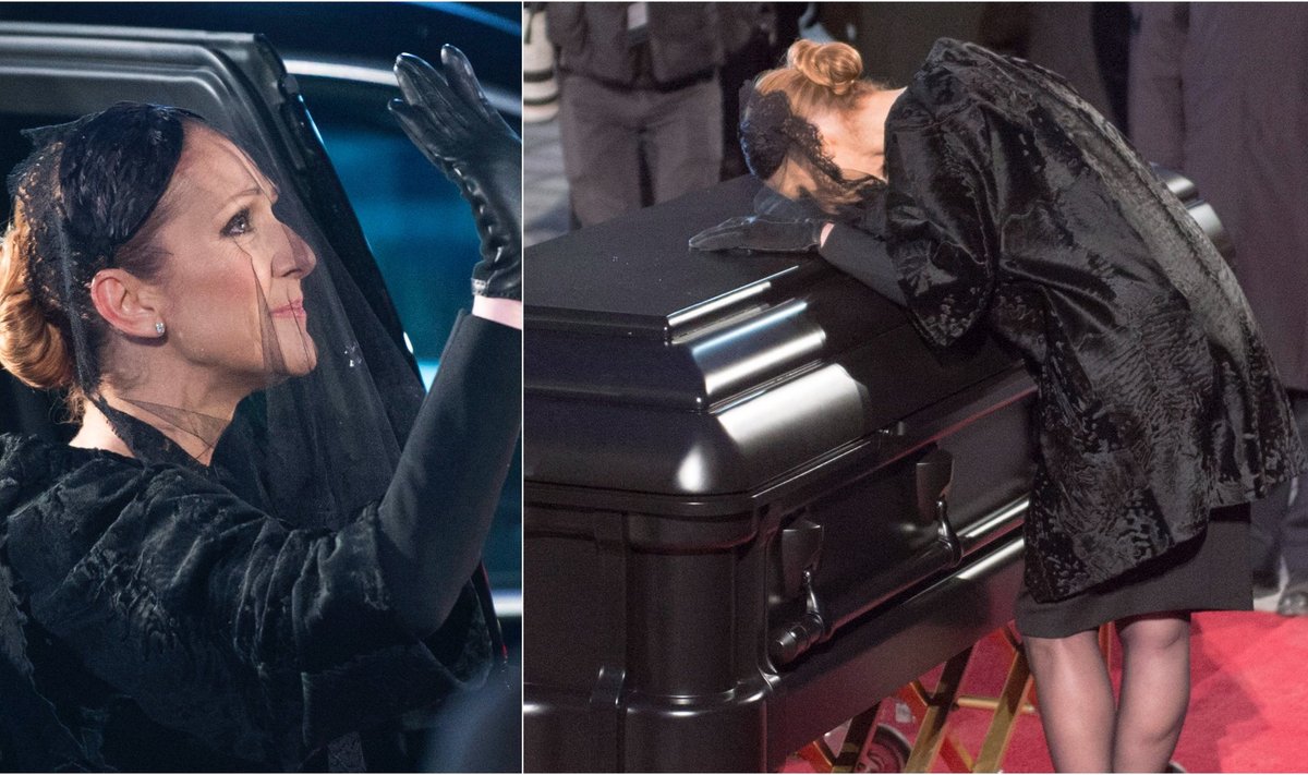 Celine Dion vyro laidotuvės