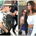 J. Bieberis užtiktas leidžiantis laiką su K. Kardashian seserimi
