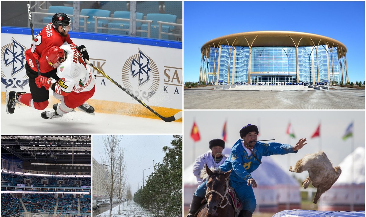 Arnoldas Bosas, "Barys" arena, sniegas Astanoje ir kazachų nacionalinis sportas kokparas