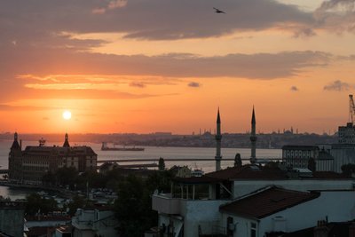 Vaizdas į Stambulą nuo stogo Kadikoy rajone