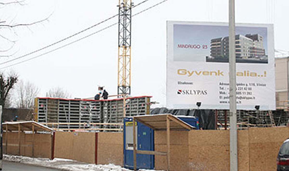 Statybos buvusiame "Lidl" sklype Vilniuje