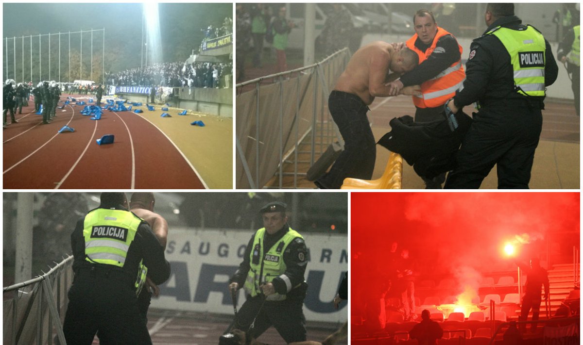 Bosnių fanai po pergalės veržėsi į aikštę ir mėtė kėdes