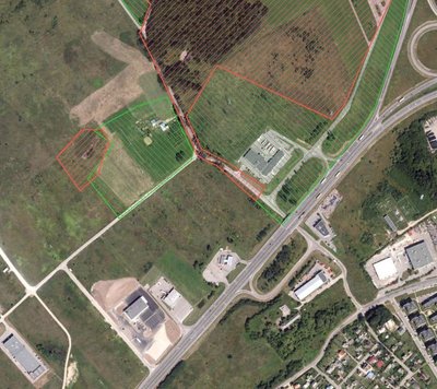Rekonstruojama sankryža priklauso žaliai pažymėtam IX forto vizualinės saugos pozoniui