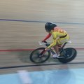 Tarptautinėse dviračių treko varžybose Panevėžyje išdalinti pirmi medalių komplektai