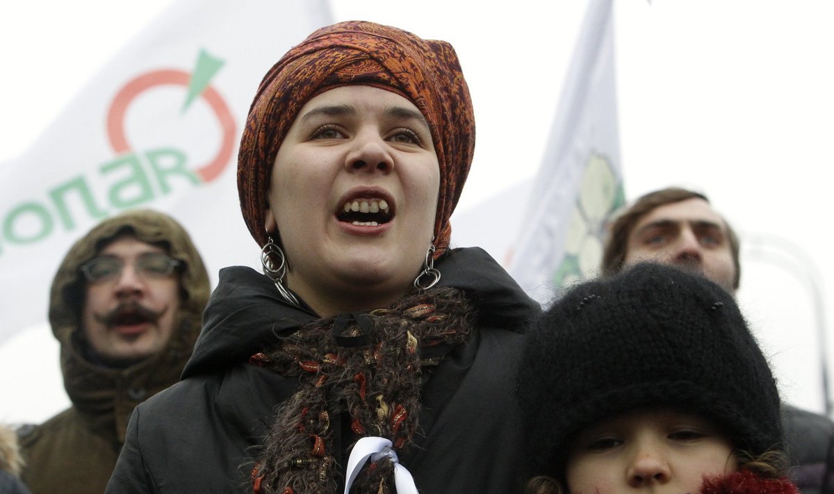 Maskvoje mitinguoja opozicinė "Jabloko" partija