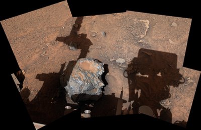 Meteoritas Marse, pavadintas Cacao. NASA/JPL-Caltech