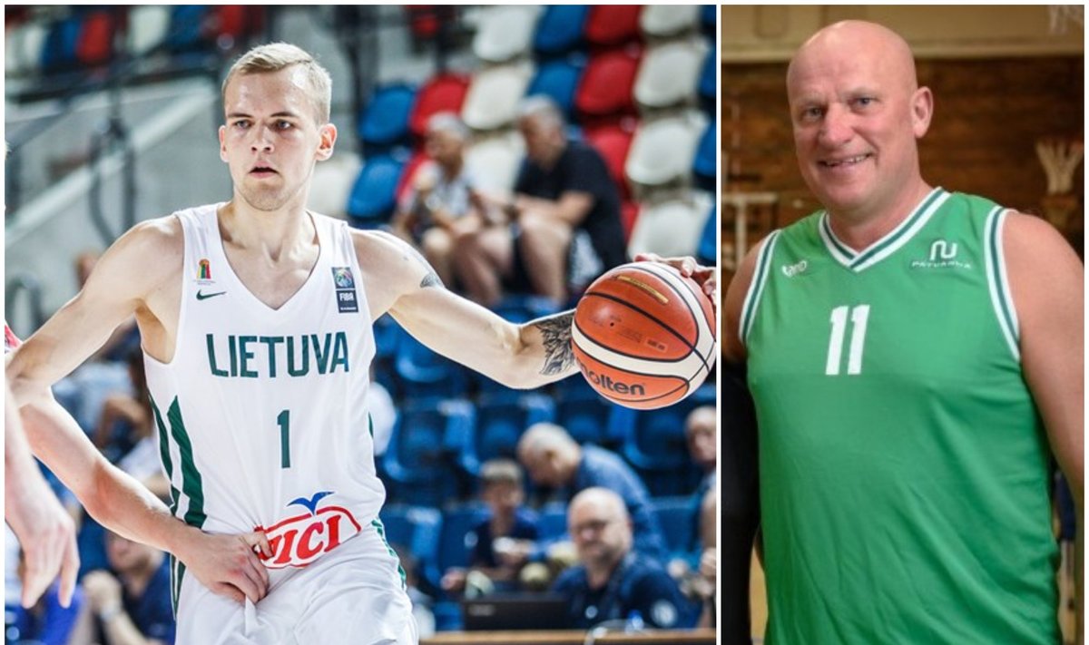Arnas Velička ir Romanas Brazdauskis (FIBA ir A. Aleksandravičiaus nuotr.)