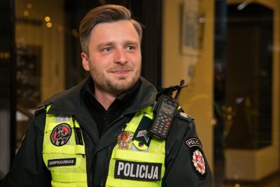 Vilniaus apskrities Vyriausiojo policijos komisariato Patrulių rinktinės vyriausiasis patrulis Liudas Skripkauskas