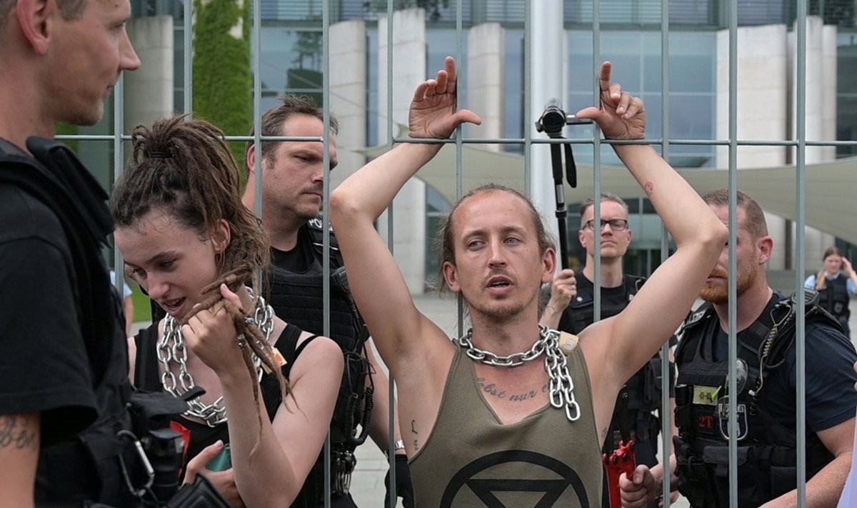 Protestuotojai Vokietijoje