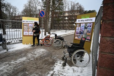 Druskininkuose protestavo sanatorijos „Belorus“ darbuotojai