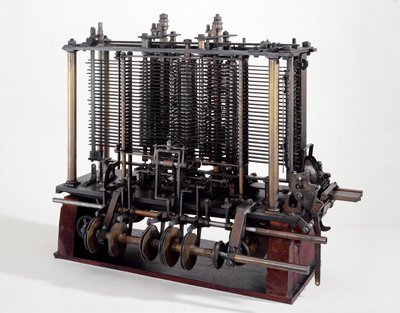 Charleso Babbage‘o mechaninis kompiuteris. Wikimedia Commons (Mrjohncummings) nuotr.