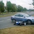 Vilniuje per avariją labai sunkiai sužalotas motociklininkas