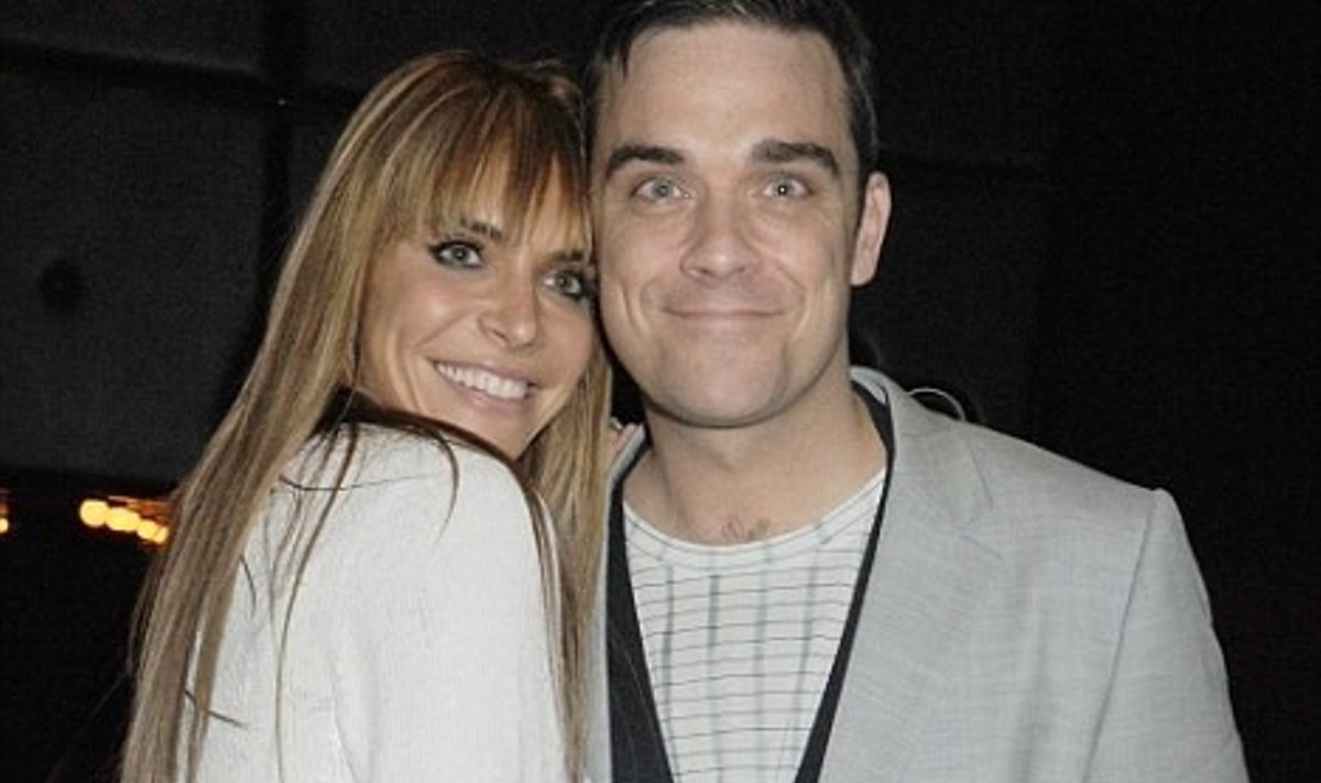 Ayda Field  ir Robbie Williamsas