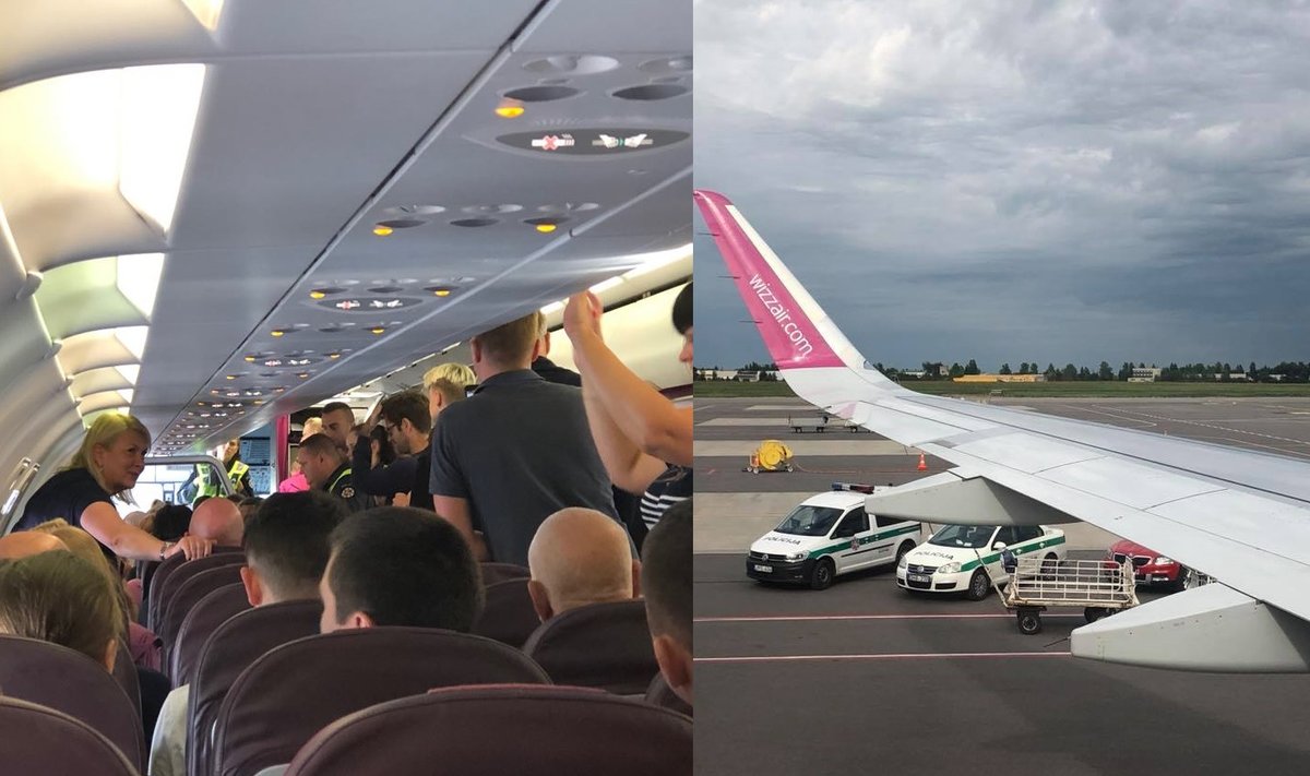 Vilniaus oro uoste policija sulaikė du keleivius.