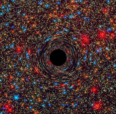 Juodoji skylė. NASA, ESA, and D. Coe, J. Anderson, and R. van der Marel (STScI) iliustr.