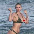 Gėdinga akimirka: „Snapchat“ karalienė pamiršo laiku žvilgtelėti į bikinio viršų