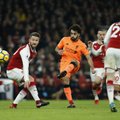 „Arsenal” ir „Liverpool” akistatoje – 6 įvarčių drama ir permainingos lygiosios