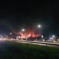 Опасность: во время пожара в Каунасе обгорели и опасные отходы
